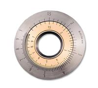 Titanium Measurement Ring, Rotatable Curved Ruler for Measuring Length, Logarithmic and Natural Ratios, Ideal for Irregular Curves and Straight Lines