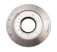 Titanium Measurement Ring, Rotatable Curved Ruler for Measuring Length, Logarithmic and Natural Ratios, Ideal for Irregular Curves and Straight Lines