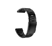 Titanium Metal Strap fit For Garmin Fenix 8 E 47mm 8X 51mm 7 7X 6 6X 5 5X Plus/Epix Pro Gen 2/Enduro 3 QuickFit 26mm 22mm Watch Band(Black,QuickFit 26mm)