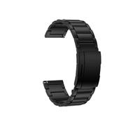 Titanium Metal Strap fit For HUAWEI WATCH GT 4 3 2 46MM Link Bracelet fit For HUAWEI WATCH 4 3 Pro 22mm Band Replacement Watchband(Black)