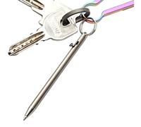 Titanium Mini Pen 84mm Pennas Pennas Small Pocket, Stylish, Keychain, Gadgets, Fluid Writing, Classic Signature, Compact Accessory, Refined Design, Perfect for Travel, Office, Quot Use