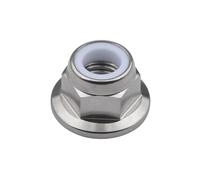 Titanium Nuts M6 M8 M10 M12 Flange Lock Nuts Ti Nylon Lock Nuts for Motorcycle Bike Car Ti Fasteners, Titanium, M10 1.25mm