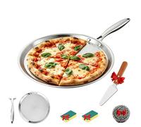 Titanium Pancake pan,12" Round Titanium Crepe Pan with Stay Cool Handle,Scratch-Resistant and Non Stick Griddle Pan, PTFE & PFOA Free,Oven and Dishwasher Safe,for Any Type of Stove