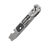 Titanium Pry Bar EDC Tool,Versatile Pry Tool,Bottle Opener,Wrench,ratche Screwdriver,Crowbar in One,Compact Versatile Pocket Pry Bar for Everyday Carry