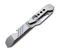 Titanium Pry Bar Outdoor Prybar EDC Wrench Bottle Opener Multi-function tool with Pocket Clip