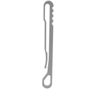 Titanium Quick Release Key Chain Clip for Men and Women Silver | Titanium Alloy, Polished Finish, Heavy Duty Strength, Minimalist Carabiner Shape, Multi-purpose Use