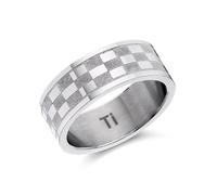 Titanium Rectangles Band Ring - 8mm - J1147-Z