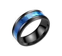Titanium Ring Men Popular Exquisite Ring Simple Fashion Jewelry Popular Accessories Joint (Blue, 12)