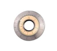 Titanium Rolling Measurement Ring, Curved Ruler for Fingertip, Irregular Curves/Straight Lines Can Be Measured, for Measuring Length