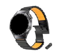 Titanium Rubber Strap For Huawei Watch 5/GT6 Pro/GT5/GT4/4Pro/Ultimate/GT3 Replace Business Metal Sport Band(B-O,For GT6 46mm)
