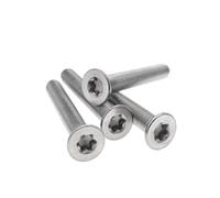Titanium Six-Lobe Torx Flat Countersunk Head Screw M2 M2.5 M3 M4 M5 M6 Ti Six Lobe Screw 10Pcs, 10pcs, M2.5x6mm