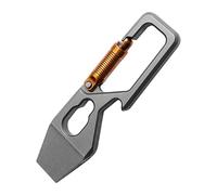 Titanium Small Pry Bar, Versatile Crowbar Tool, 2.36 Inches Key Chain Pry with Authentic Build, Camping Accessory, Bottle Opener with Compact Design, Everyday Tool for Carry and Cycling
