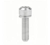 Titanium Socket Head Screws M5x16mm, M5x18mm, M5x20mm with Washers for Bicycle Stem - Lightweight & Durable(Silver,20mm)