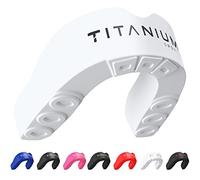 Titanium Sports Premium Mouth Guard - Slim Fit Sports Mouth Guard with Case - Gum Shield for Jaw Protection in Contact Sports - Durable Boxing, MMA, Judo, Karate, Rugby, Hockey, Football Mouthguard