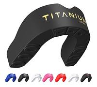 Titanium Sports Premium Mouth Guard - Slim Fit Sports Mouth Guard with Case - Gum Shield for Jaw Protection in Contact Sports - Durable Boxing, MMA, Judo, Karate, Rugby, Hockey, Football Mouthguard