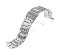 Titanium starp Watch Band Compatible with for Casio GMW-B5000 GM-B2100 GMC-B2100 GMW B5000 GM B2100 stainless steel and Titanium Strap, Silver (silver)