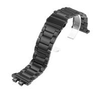 Titanium starp Watch Band Compatible with for Casio GMW-B5000 GM-B2100 GMC-B2100 GMW B5000 GM B2100 stainless steel and Titanium Strap, Black (black)