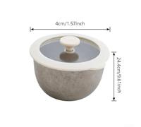 Titanium Steaming Bowl 24.4cm Individual Soup Dessert | Resists rust and , maintains integrity, for years, silver finish, safe food contact
