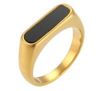 Titanium Steel 18K Gold-Plated Shell Ring Minimalist Luxury Jewelry Multiple Designs Stackable for Daily Wear