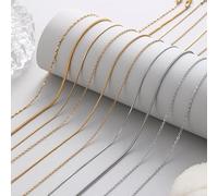 Titanium steel chain does not for a long time Single chain bare chain stainless steel versatile clavicle chain