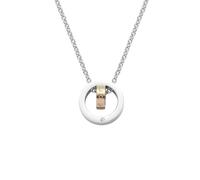 Titanium Steel Double Loop LOVE Necklace Minimalist Couple Pendant Unisex Hip Hop Jewelry Gift