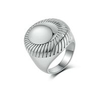 Titanium Steel Gold-Plated Ring With Exaggerated Temperament, Versatile And High-End Trendy Women'S Style, Simple Design, Handmade Jewelry
