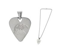 Titanium Steel Guitar Picks Necklaces For Men And Women Guitar Picks Acoustic Electric For Bass Classic Ukulele Guitar