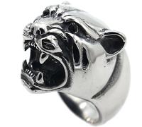 Titanium Steel Panther Head Ring for Men Vintage 3D Animal Design Wild Style Jewelry Gift