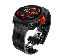 Titanium Strap Compatible with Garmin Fenix 8 51mm/Fenix 7X/7X Pro/6X/6X Pro/5X Plus/5X/ Fenix 3/3 HR 26mm Quick Fit Titanium Replacement Strap Wristband for Descent MK1/Mk2/ Mk2S、Enduro/Enduro 2