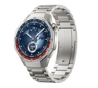 Titanium Strap Compatible with Huawei Watch GT 6 46mm Straps, 22mm Metal Stainless Steel Wristband Premium Titan Replacement Watch Band for Women Men (Star Light)