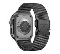 Titanium Strap For Apple Watch Ultra 40mm 38mm 41mm 45mm 44mm 42mm 46mm Replacement Metal Mesh Band Adjustable Loop Magnetic Series 10/9/8/7/6/5/4/3/SE (Titanium, 40mm Series 6/5/4 SE)