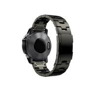 Titanium strap suitable fit for Garmin Fenix 7X 7 6X Pro 5X Plus/Internal/Epix wristband 22mm 26mm(Titanium gray,26mm)