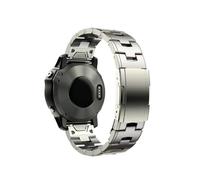 Titanium strap suitable fit for Garmin Fenix 7X 7 6X Pro 5X Plus/Internal/Epix wristband 22mm 26mm(Titanium color,22mm)