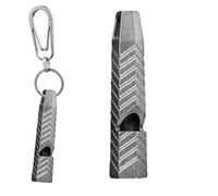 Titanium Survival Whistle - Emergency Whistle For Outdoor, Decibel Whistle | Titanium Hiking Whistle, Camping Survival Whistle, Pet Training Whistle, Loud Titanium Whistle,