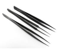 Titanium Tweezer Set of 3 Precision Tweezers Ultra Light Non-Magnetic High Temp Style #1 - #5 - AA