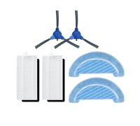 Titanium Ultra Robot Vacuum Replacement Spare Parts Accessories，Main Side Brush，Hepa Filter，Mop Rag，Compatible For Cecotec Conga 1090 1790 (Color : Set N)