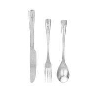 Titanium Utensils Ultralight Flatware Kitchen Silverware Set Durable Metal Tableware for Camping Picnic Office School Lunch (crystalline 1pc Ti1055A-D)