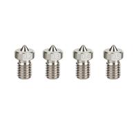 Titanium v6 nozzle 0.2/0.3/0.4/0.5mm High hardness 3D printer Nozzles Compatible with 1.75mm PLA ABS TPU PETG filament(2pcs,0.2mm)