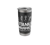 Titanium Warrior Spinal Fusion Surgery Back Recovery Stainless Steel Insulated Tumbler