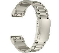 Titanium Watch Band for Garmin Fenix 47mm or 51mm, Quickfit 5-Link | MaKTech Lightweight Outdoor Bracelet, Deployment Clasp, fit Fenix 9/8/7 & Forerunner/Instinct/Approach/MARQ/Quatix/D2 Series