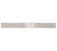 Titanium watch strap with folding clasp, 20 mm, matte, anti-allergic