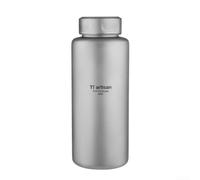 Titanium Water Bottle for Camping and Hiking, Lightweight Leakproof | Mug with Wide Mouth for Tea Coffee, Double Wall Insulated Flask for Outdoor Sports Travel, 700ml 1L Capacity Options