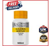 Titanium White Acrylic Paint 500ml Galeria Satin Finish for Interior Projects