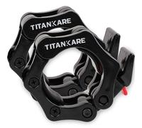 TITANKARE Olympic Barbell Clips & Clamps - 2 Inch Quick Release Bar Clips for Gym & Home Barbell Accessories
