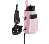 TitanMag Magnetic Gym Bag with Adjustable Straps & Water Bottle Holder, Securely Attaches to Gym Equipment for Fitness, Running, Cycling (Pink)