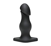 Doc Johnson Titanmen The Rumpy Smooth Butt Plug 6.5 Inch - Black Black