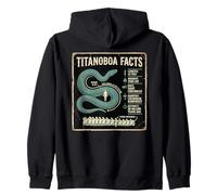 Titanoboa Facts Prehistoric Giant Snake Fossil Info Zip Hoodie