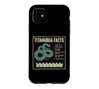 Titanoboa Facts Prehistoric Snake Fossil Science Case for iPhone 11