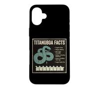 Titanoboa Facts Prehistoric Snake Fossil Science Case for iPhone 16 Plus