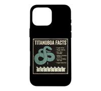 Titanoboa Facts Prehistoric Snake Fossil Science Case for iPhone 16 Pro Max